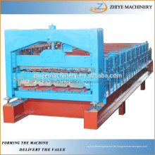 Stahl automatische Doppelschicht Herstellung Maschine / Metall Dachziegel Doppelschicht Rollmaschine